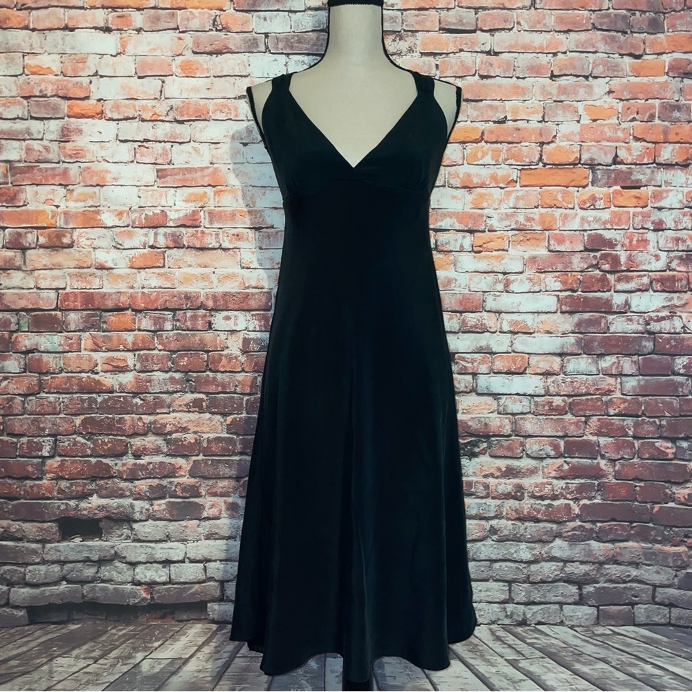 J. Crew Black Silk Evening Gown